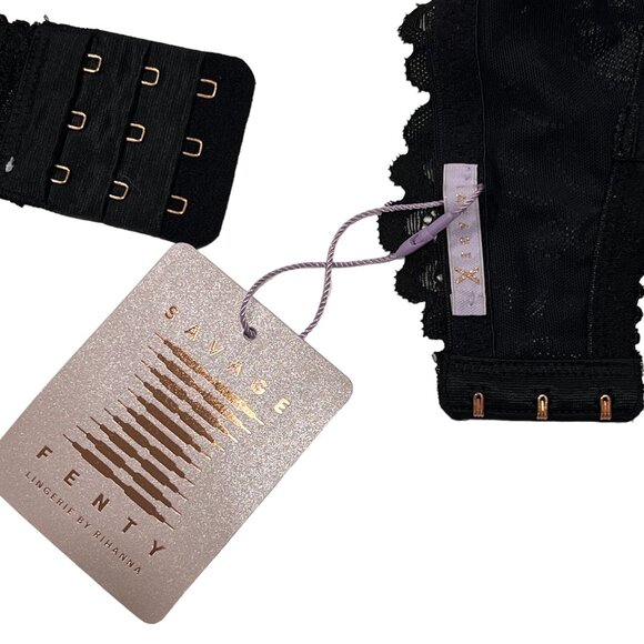 Savage X Fenty Black Lace Bra, NWT, 36DDD - Picture 5 of 9